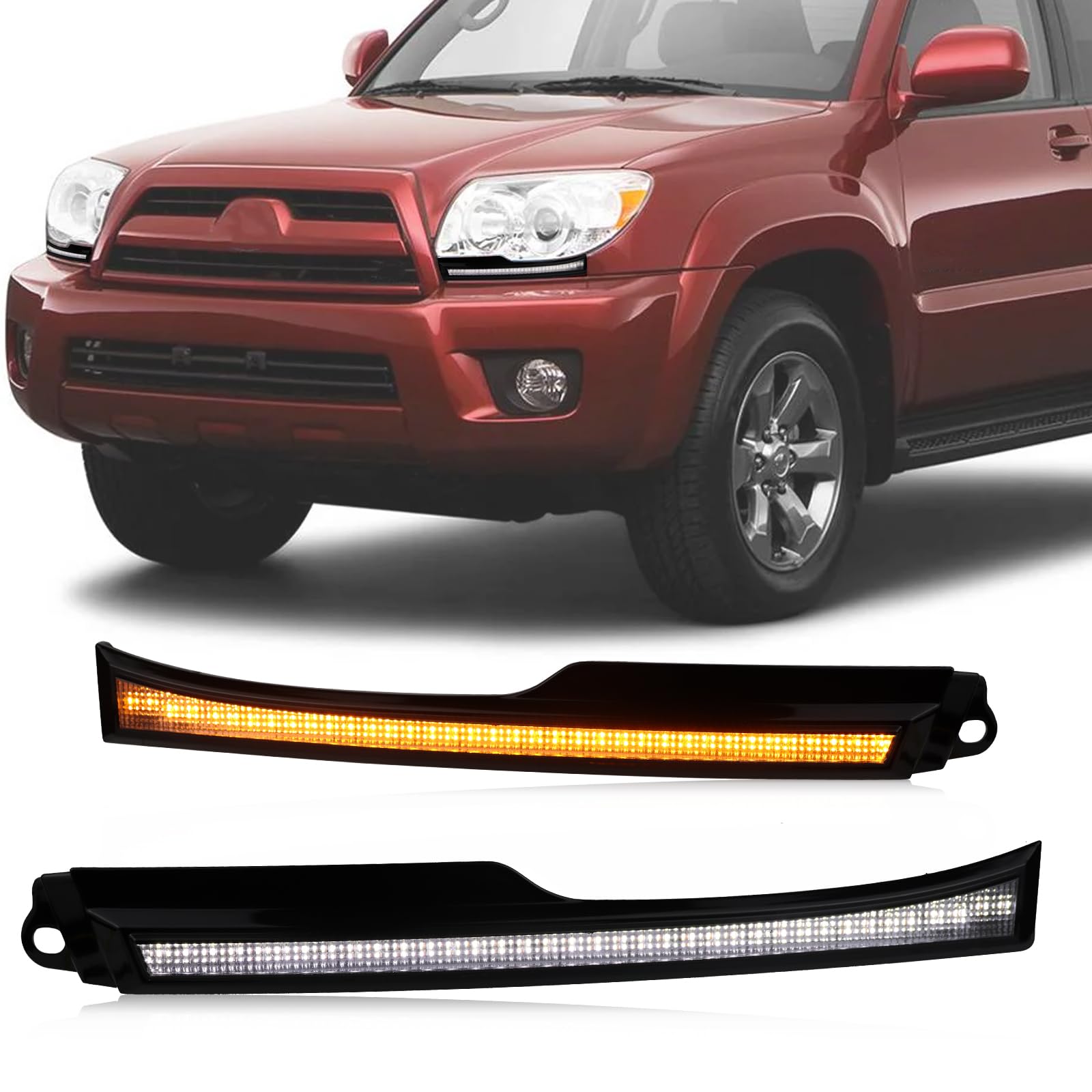 Amazon.com: Switchback White/Amber LED Front Side Marker Headlight